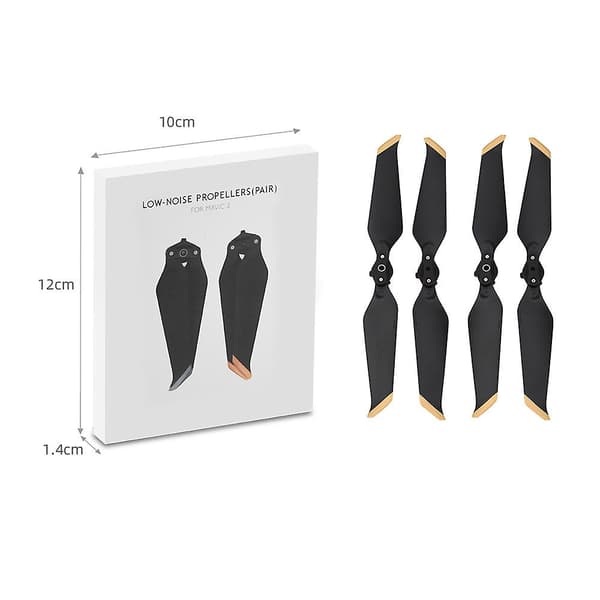 4 stk. støjsvage propeller reservedele til DJI Mavic 2 Pro 8743F drone Gray