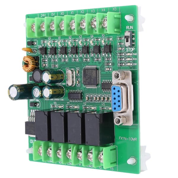 Plc Fx1N-10Mr Industriell Kontrollkort Plc Smart Hemkontroll Programmerbar Green