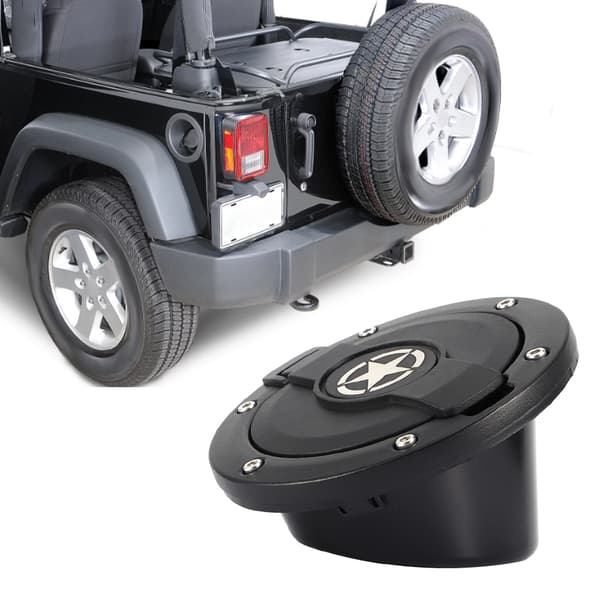 Jeep Wrangler JK 2007-2017 2/4 dörr bränslepåfyllningslock Star Style oljetanklås