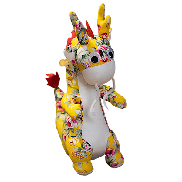 Nyttårs Drage Maskot Plysjleketøy - Zodiak Drage Dukke for Festlige Feiringer
