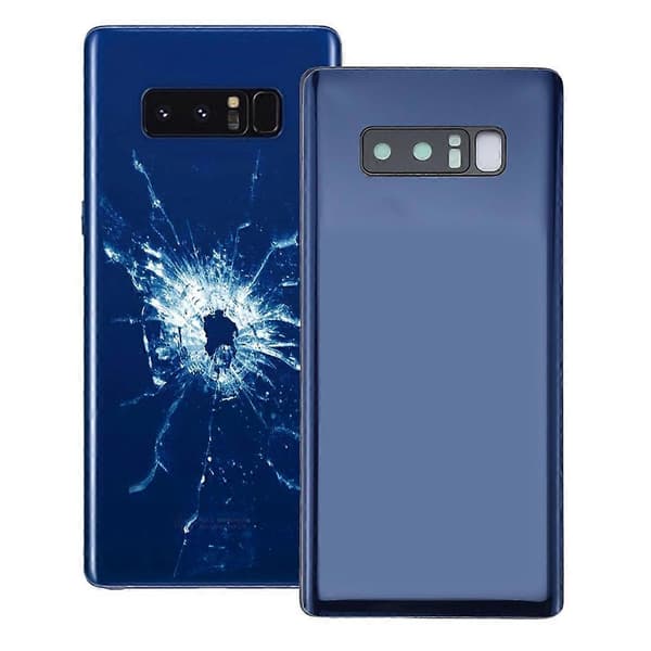 Bakdeksel til Galaxy Note 8 med kameralinsedeksel Blue