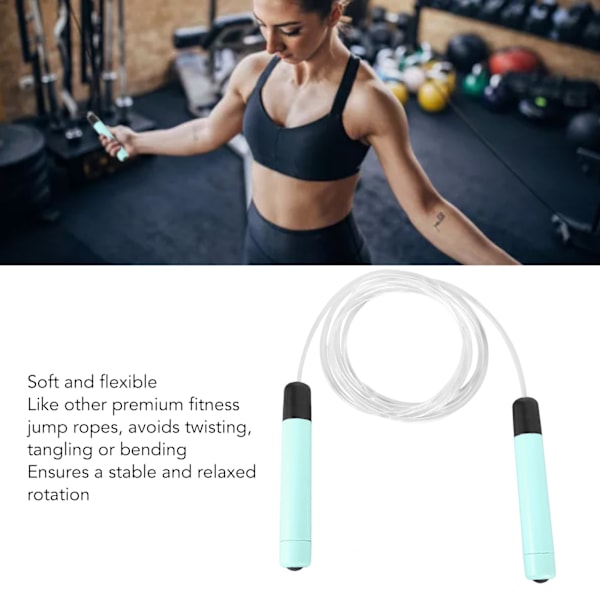 Ergonomisk LED sjippetov med lysende håndtag - Sjovt sjippetov til fitnessentusiaster i alle aldre