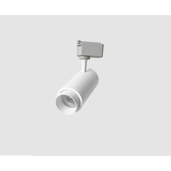 Focus Track Light, COB Zoom Spotlight, Background Wall Mall Spotlight, Track Spotlight (6500K Cool White Light, 20W White Shell Focus),