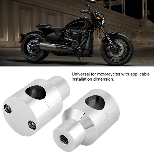 Parlyftstyre Riser 22mm Aluminiumlegering Motorcykelstyre Riser Elektroförsilvring