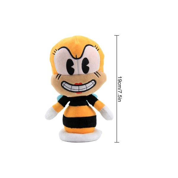 8 tyyliä pelin pään pehmolelut Mugman sarjakuva Pehmeä koiranpää, täytetyt nukkelahjat Yellow