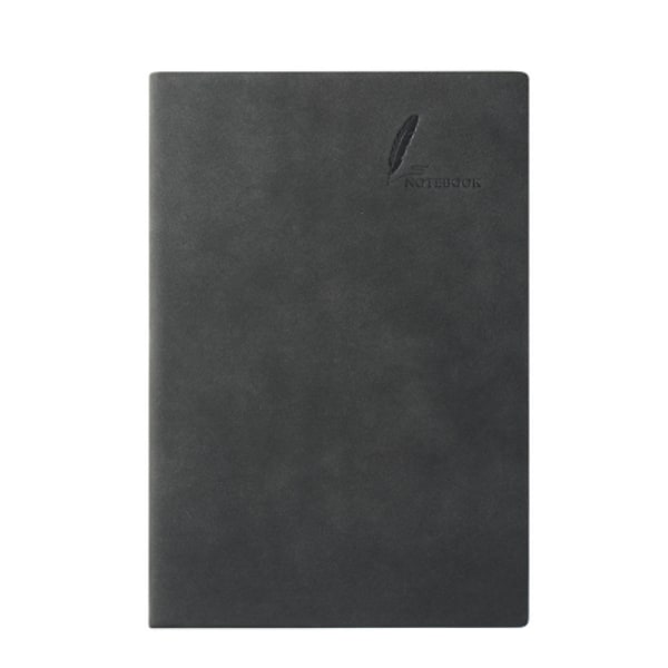 b6 Yangba paksunnettu nahkainen muistikirja suuri high-end-käsikirja yritystoimiston muistilehtiö ([musta] [96 arkkia 192 sivua]),