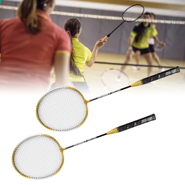 205 Badmintonracketsett i jernlegering for amatørtrening i hager, lekeplasser og gymsaler