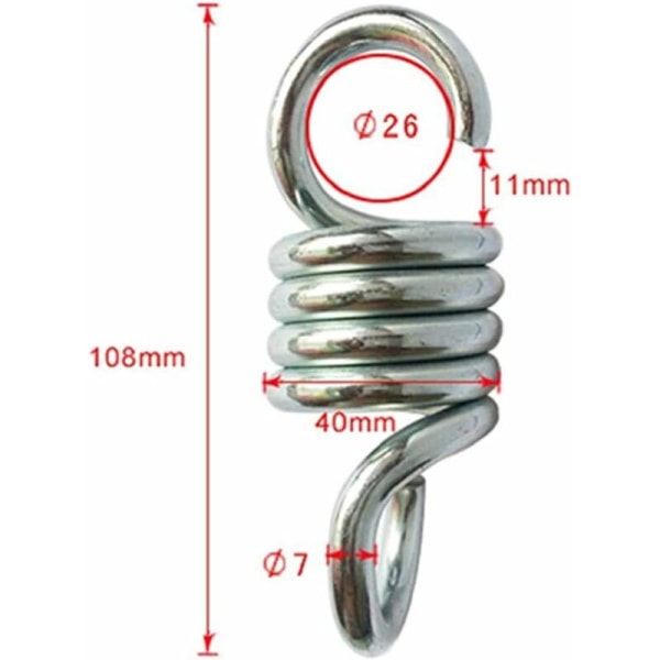 7mm 2st Hängstol Fjäder Utomhus Hängande Korg Fjäder Swing Fjäder För Veranda Stol Swing Suspension