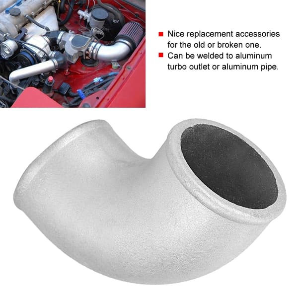2,5' 90° Alubue Elbow Pipe Intercooler Turbo Tight Bend
