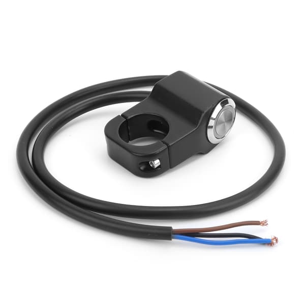 Universal motorsykkel 22mm styre trykknappbryter med lys reset lås