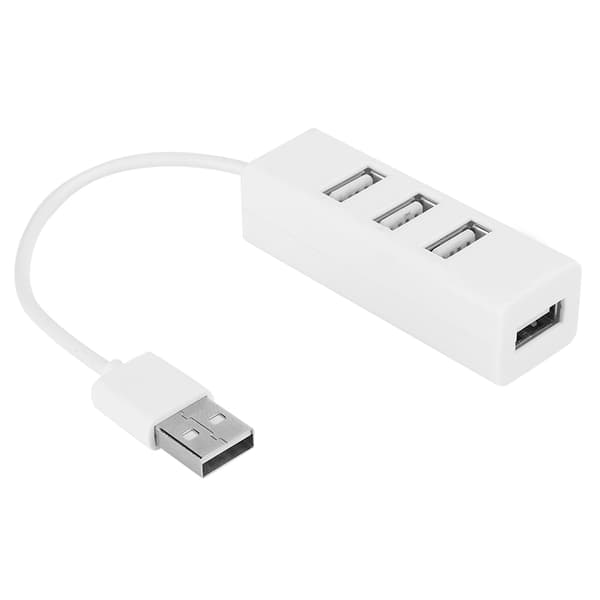 4-Port Hub USB Splitter Dockingstation Bærbare Computerdele OTG Hvid Dataoverførsel