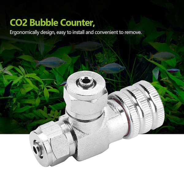 Akvariumsystem CO2-regulator nål tilbakeslagsventil bobleteller fisketanktilbehør 02#[ht]