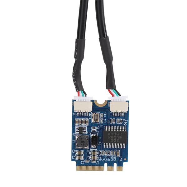 M.2 NGFF till USB Riser-kort KEY A E till Dubbel Port USB2.0 Gränssnitts Expansionskort Kabeladapter