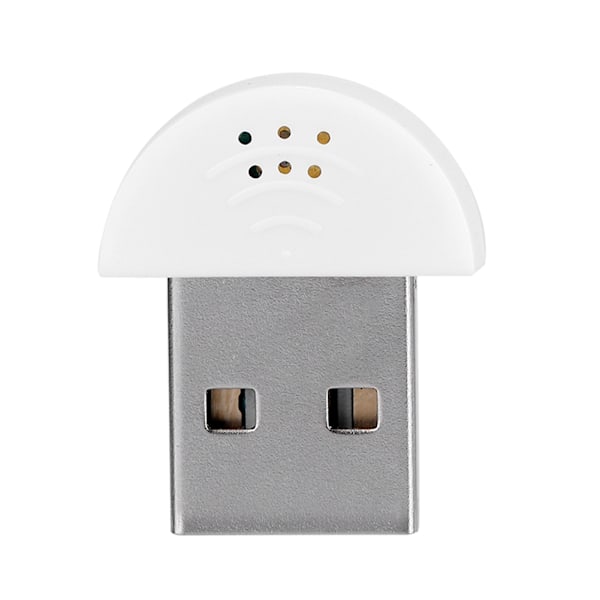 Bærbar USB Mini Studio Mikrofonadapter til PC - Hvid Lydoptagelsesmikrofon White