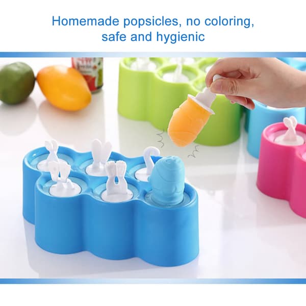 6 kopper klovnefiskformet ispindeform tegneserie isform DIY silikone ispindeform