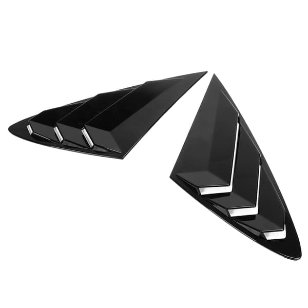 2 stk. Gloss Sort Sidevindue Lameller Custom Fit Erstatning til Hyundai Sonata 2020 2021