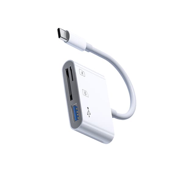 INF 3-i-1 kortlæser, USB-C til SD/TF/USB