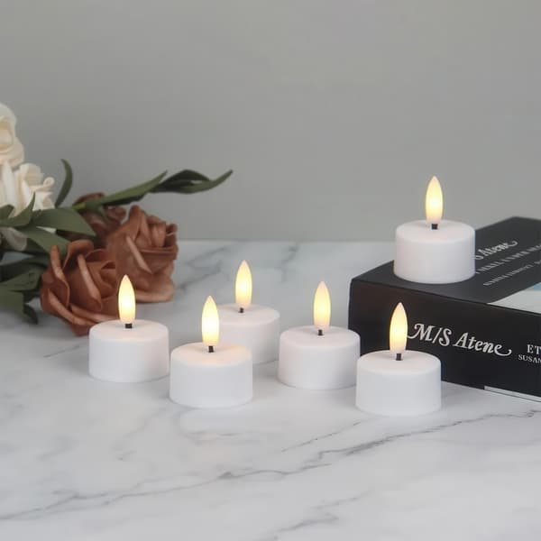 Varmelys Oppladbare - LED Lys med Fjernkontroll & Timer 280 6-Pack