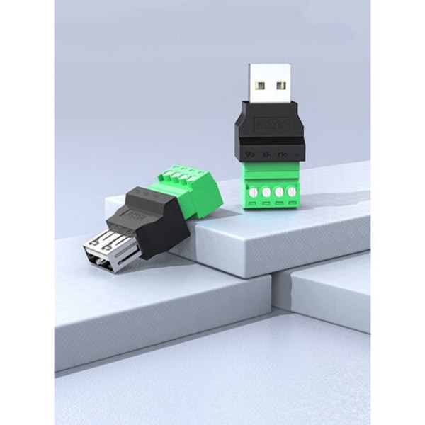 4PCS Lödlöst USB uttag, Mobiltelefontangentbord Muskontakt USB uttag, (hona)