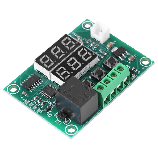 12V Dual LED Display Temperaturregulator Sensor Relæmodul Termostatkontakt