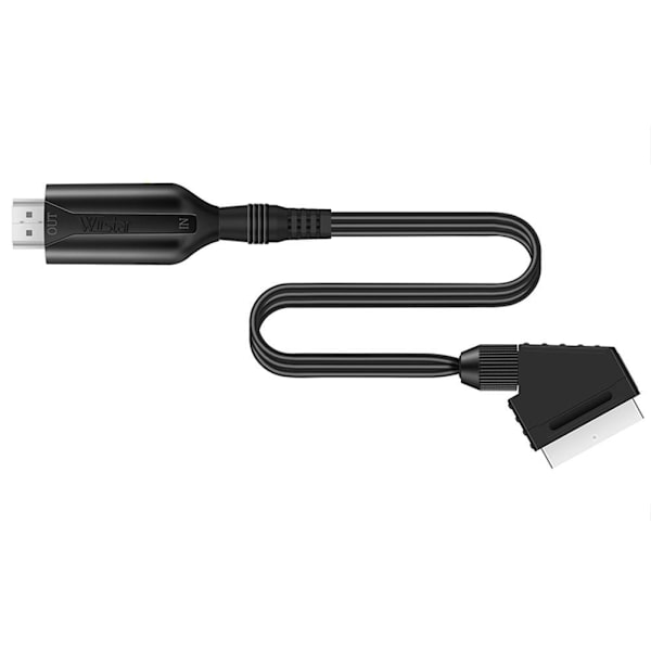 SCART-liitin HDMI-liitäntään 1080P/720P USB kaapelilla SCART I