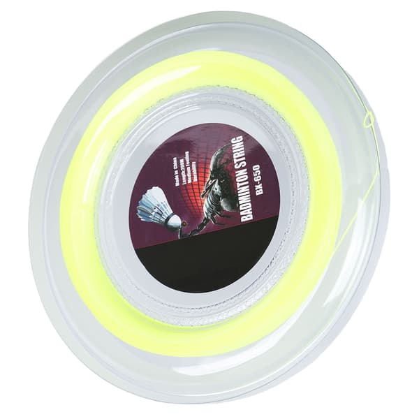 0,72 mm 200 m Badmintonracketsträng Nylon Badmintonträningsracket String Line BX 650 Fluorescerande Gul