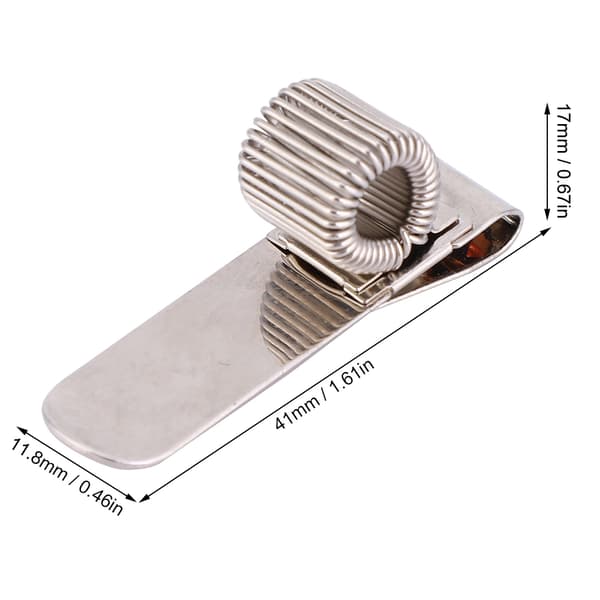 Plekterholder Klips Metall 3-pakning for Gitarspillere