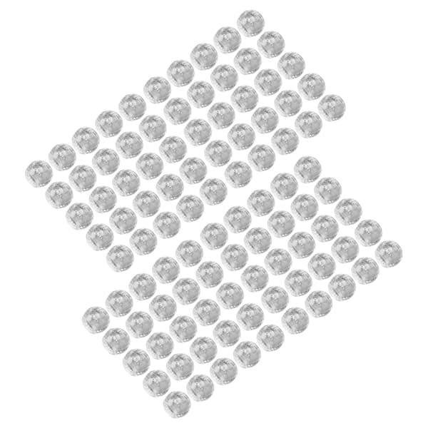 100 stk. Hårfletteperler Plast Store Hull 12mm Dreadlocks Hårfletter Transparent