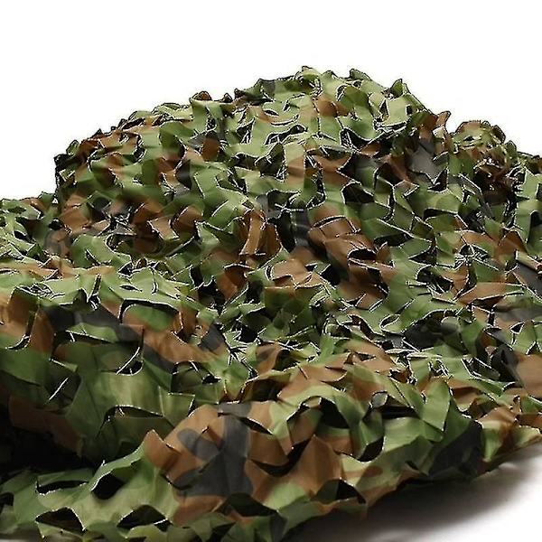 Camo Netting Solsejl Camouflage Net Persienner Gårdhave Mesh Net Til Camping Skydning Jagt Army green 2m by 3m