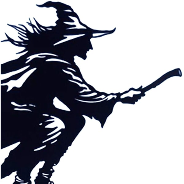 Metall väderflöjel Black Witch