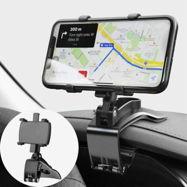 Autopuhelimen pidike 360 ​​astetta pyörivä, kojelaudan matkapuhelinteline