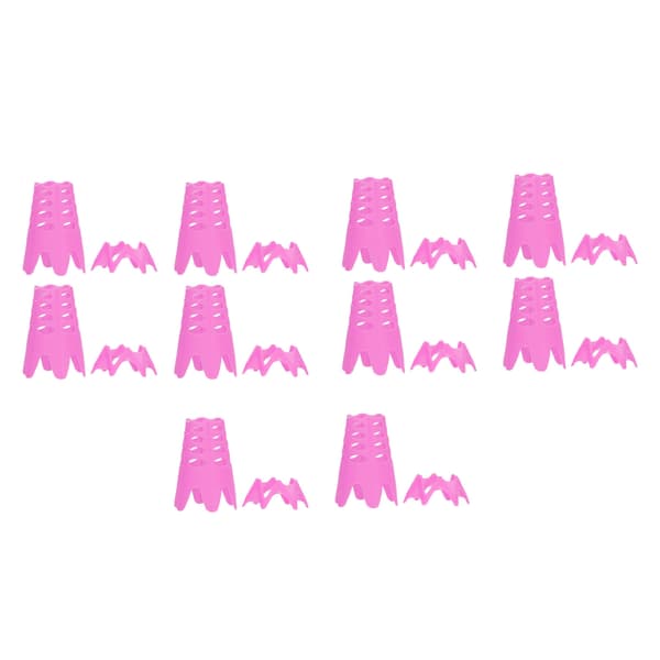 20 stk. Plastik Golfboldholder Modstandsdygtig Golfsimulator Slagmåtte Startplade Golfudstyr Pink