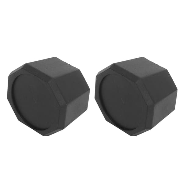 2. tennisracket Butt Cap Silikone Endebeskytter til Racketball Racket Sort