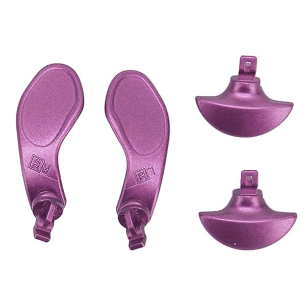 4 stk Spillkontroller Bakspaker Profesjonell Erstatning Metall Bakknapper for PS5 Edge Kontroller Lilla
