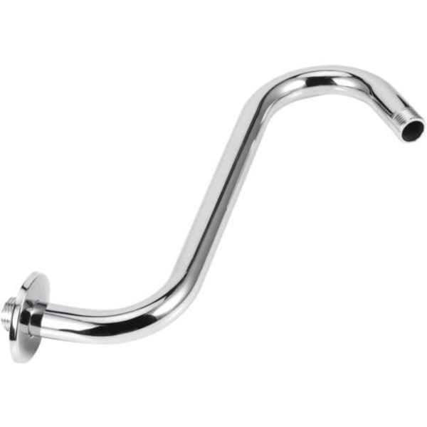 Dusjarm 8 tommer rustfritt stål Dusjforlenger Høy høyde S Curve svanehals Dusjforlengelse Badekarkraner Kjøkkenkraner, 1 stk.
