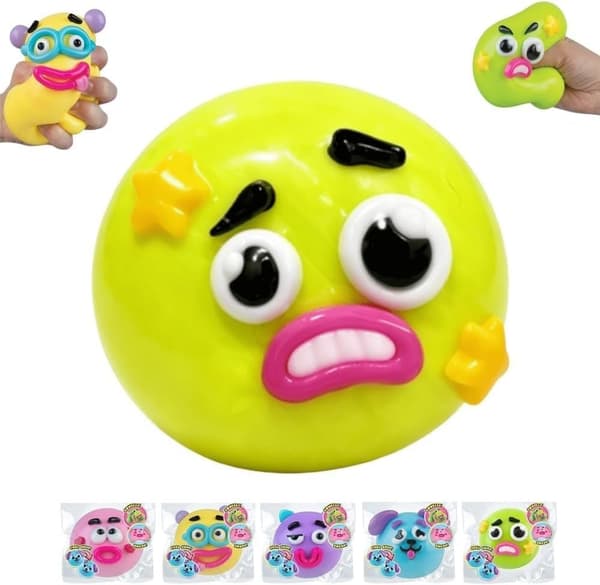 [HT]Smushers Squishy-Curiosities Smushers Hund Ansigtsbytte Squishy Green