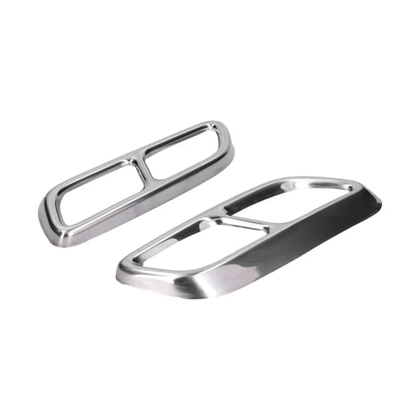 Quad Outlet Bageste Halsramme 2 stk. Rustfrit Stål Trim til Cadillac CT5 2019 2020