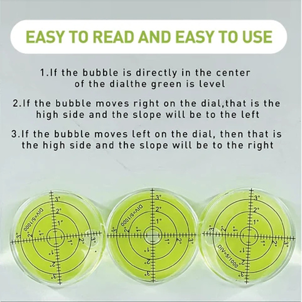 Wanxiang Level Plastic Level Bubble Bärbar Rund Level Golfboll Markör