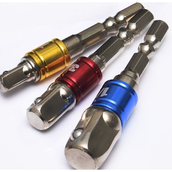Konverteringshuvud av aluminiumringstolpe (3PC-färgad aluminiumring i stålkulstolpe (nickelpläterad)),
