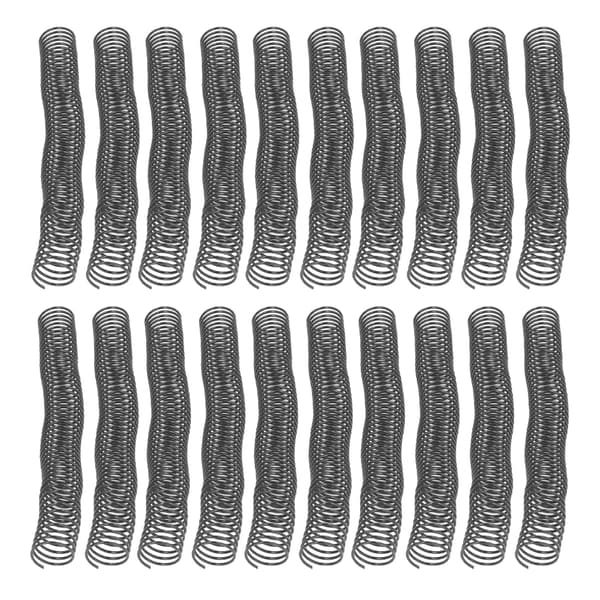 20 Plastspiralbindningsspiraler 32 mm Diameter 48 Tänder 4:1 Delning 280 Ark Kapacitet Dokumentbindning