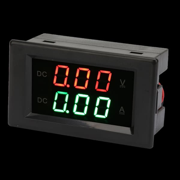 Dubbel Skärm Voltmeter YB4835VA DC 0-100V 20A
