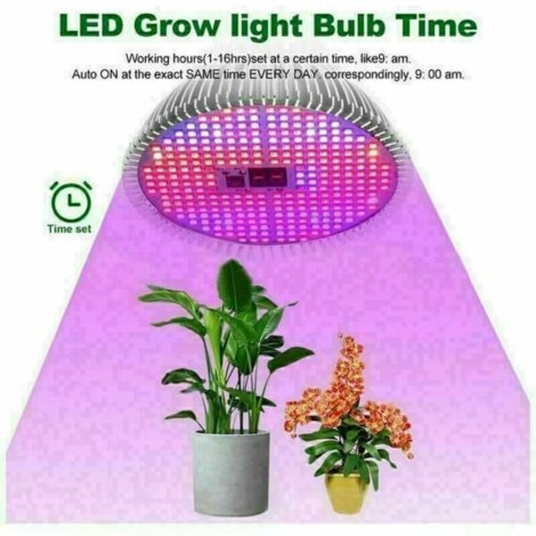 50W E27 Full Spectrum Havebrugs LED-pære - Grow and Flower Lamp til indendørs plantedyrkning - med Multi-Mode Remot