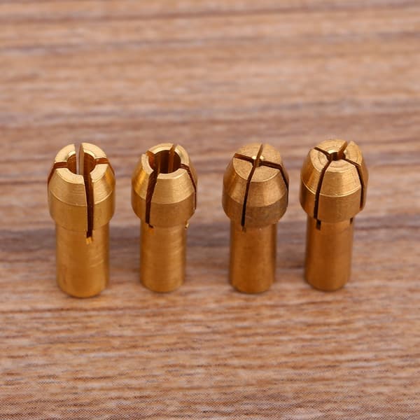 Rotations Multi Værktøj Messing Muffe Adapter Sæt 4 stk. 1 1.6 2.35 3.2 MM