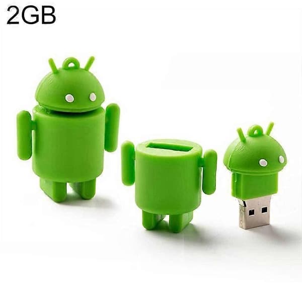 USB-flashdisk i Android-robotstil (grön)(grön) Green