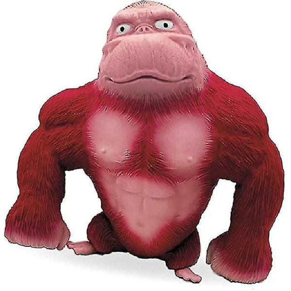 Latex Gorilla Doll Toy, Orangutang Animal Stress Relief Toy red