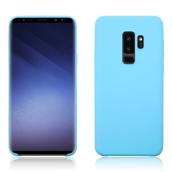 [HT]Samsung Galaxy S9 - Silikonecover i mat design Mörkblå
