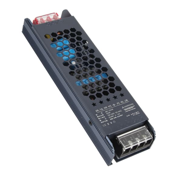 48V 200W LED Driver AC 180 250V 4.16A Magnetisk Transformator Svart Lang Stripe