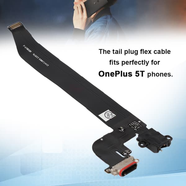 Mobiltelefon Reservedeler Tail Plug Flex Kabel Egnet for OnePlus 5T Telefoner
