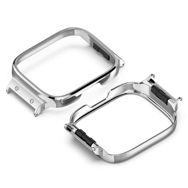 Skyddande klockram i metall Silver