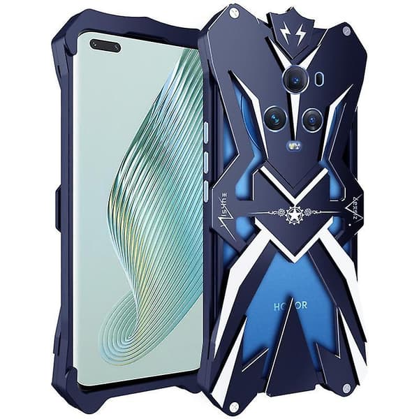 For Honor Magic5 Pro Aluminiumslegering Metallveske Solid Støtsikkert Beskyttende Telefondeksel-Svart